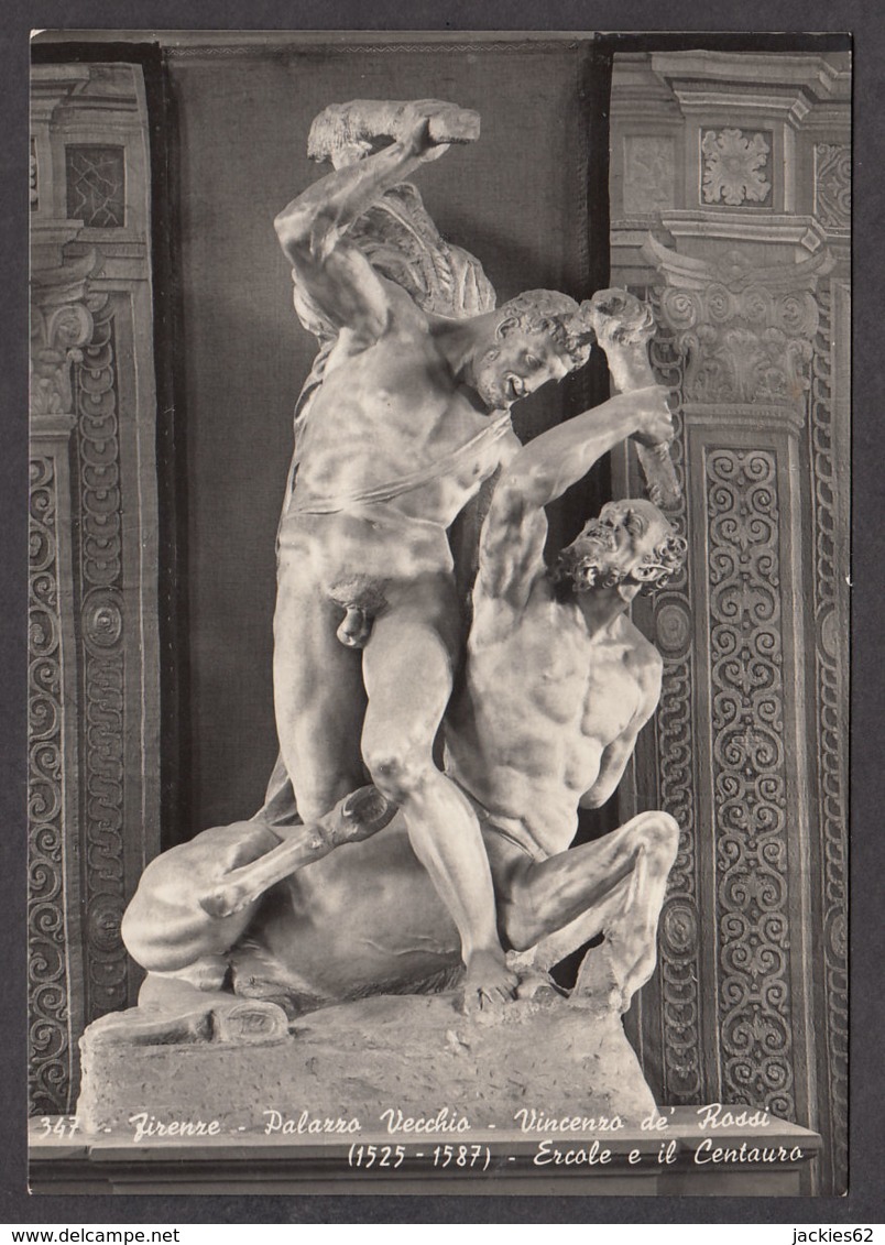 89157/ Vincenzo DE’ ROSSI, *Hercule Et Diomède*, Florence, Palazzo Vecchio, Salle Des Cinq-Cents - Sculture