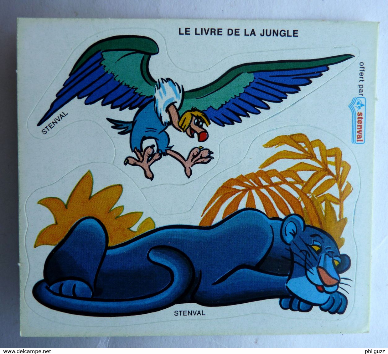 AUTOCOLLANT STENVAL Le Livre De La Jungle N°15 1979 (1) - Autocollants