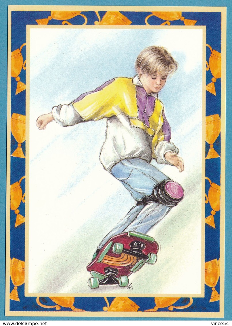 Le Skateboarder Sur Son Skateboard - Skateboard
