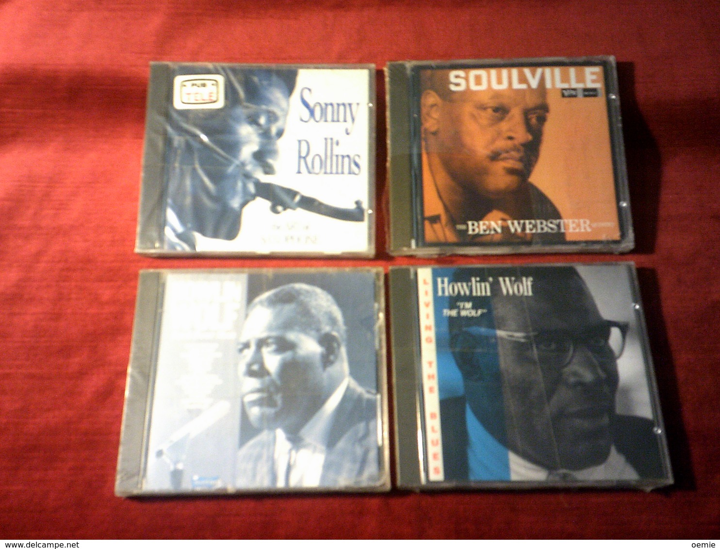 COLLECTION DE 4 CD ALBUM DE JAZZ ° SONNY ROLLINS + HOWLIN WOLF  IM THE WOLF + BACK DOOR MAN + BEN WEBSTER ² - Collections Complètes