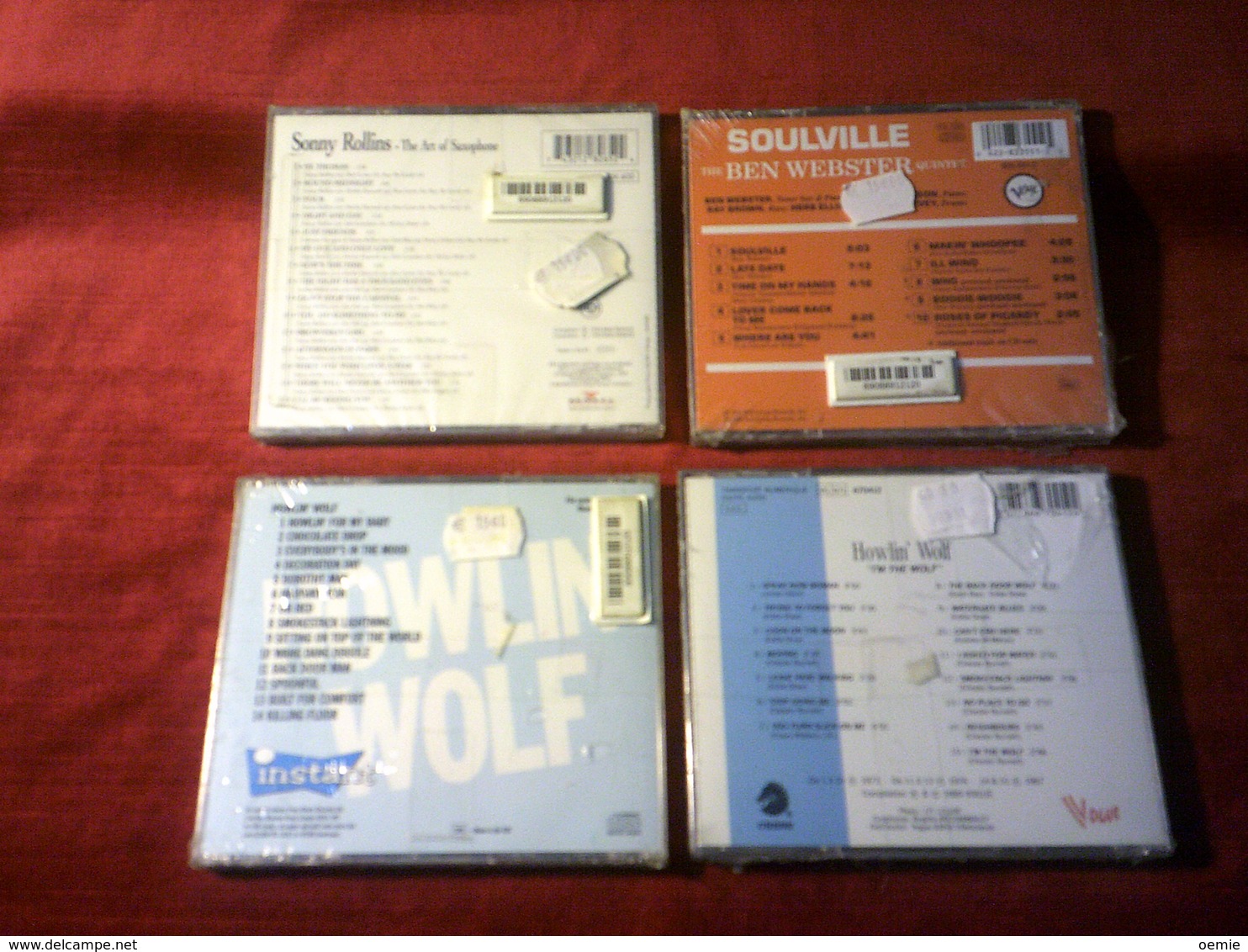 COLLECTION DE 4 CD ALBUM DE JAZZ ° SONNY ROLLINS + HOWLIN WOLF  IM THE WOLF + BACK DOOR MAN + BEN WEBSTER ² - Complete Collections