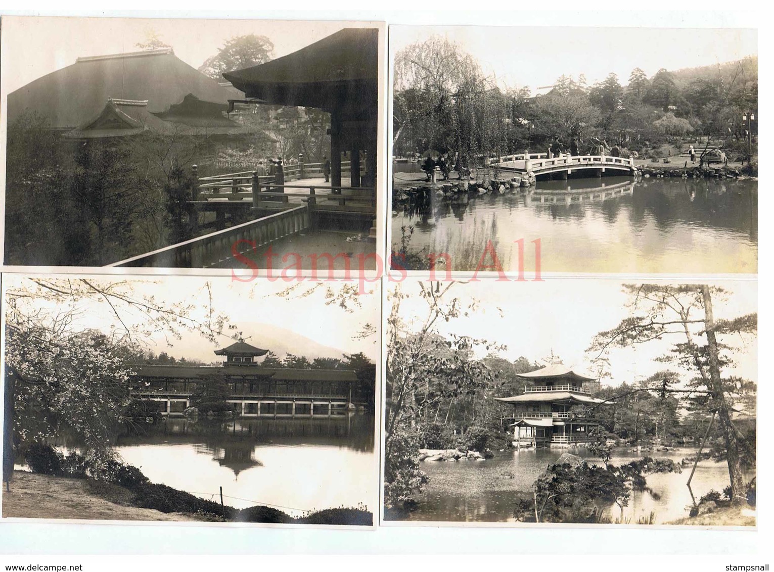 SUPERB COLLECTION OF EARLY JAPAN in 72 High Definition Photographs 14.5 x 9.5 cm Circa early 1900s