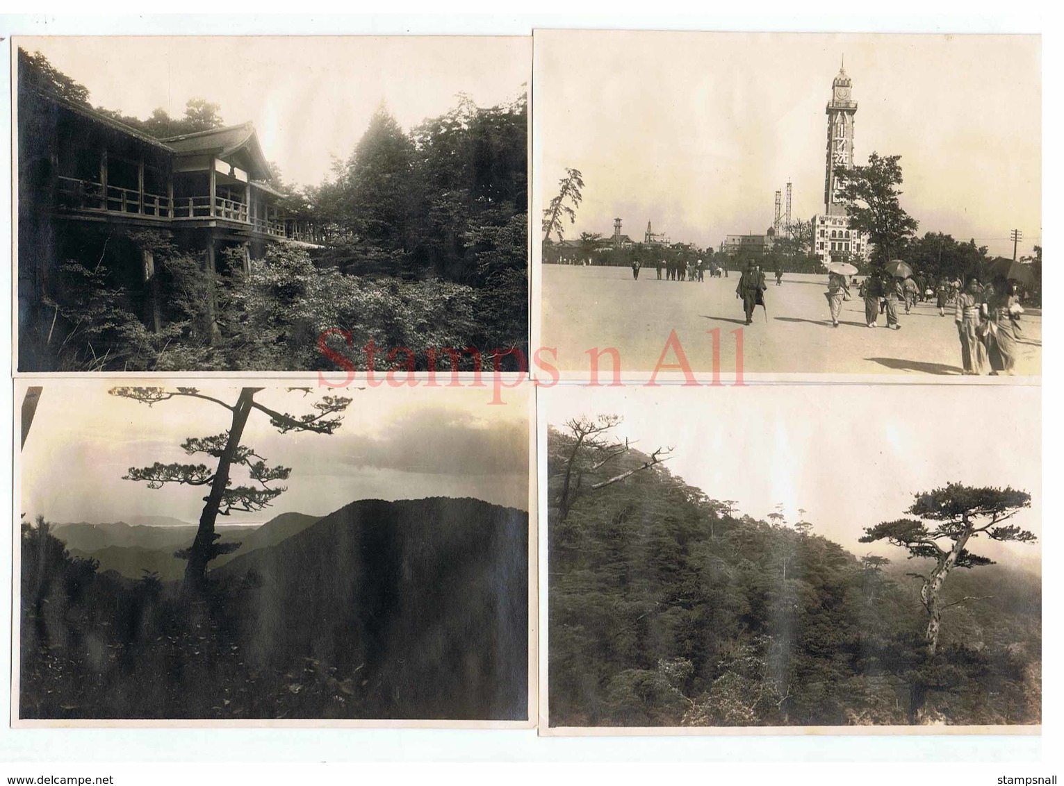 SUPERB COLLECTION OF EARLY JAPAN in 72 High Definition Photographs 14.5 x 9.5 cm Circa early 1900s