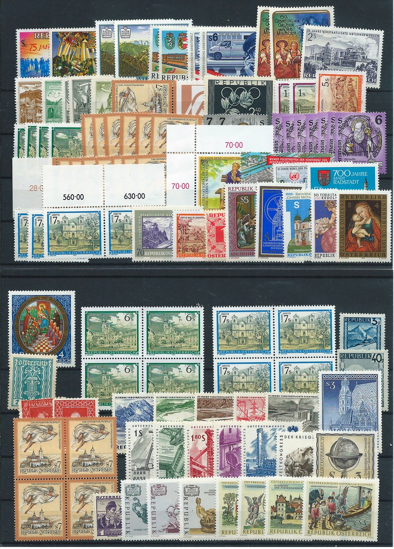 Austria , Bigger Mint  Lot , On 2 Big Stock-cards  (as Per Scans) MNH - Collections