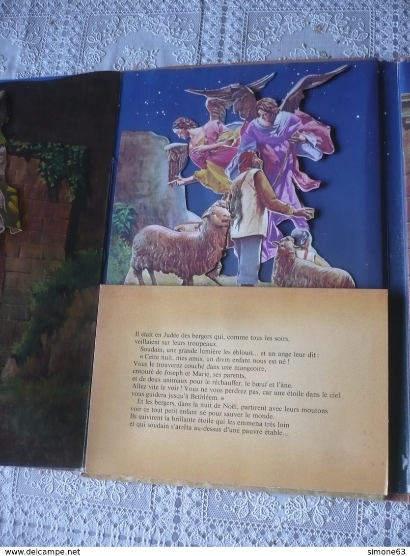 BD - POP  UP - SYSTEME - LA  CRECHE  DE  NOEL -  fernand   NATHAN - 1981 - aquarelles  BORGE  SVENSSON -