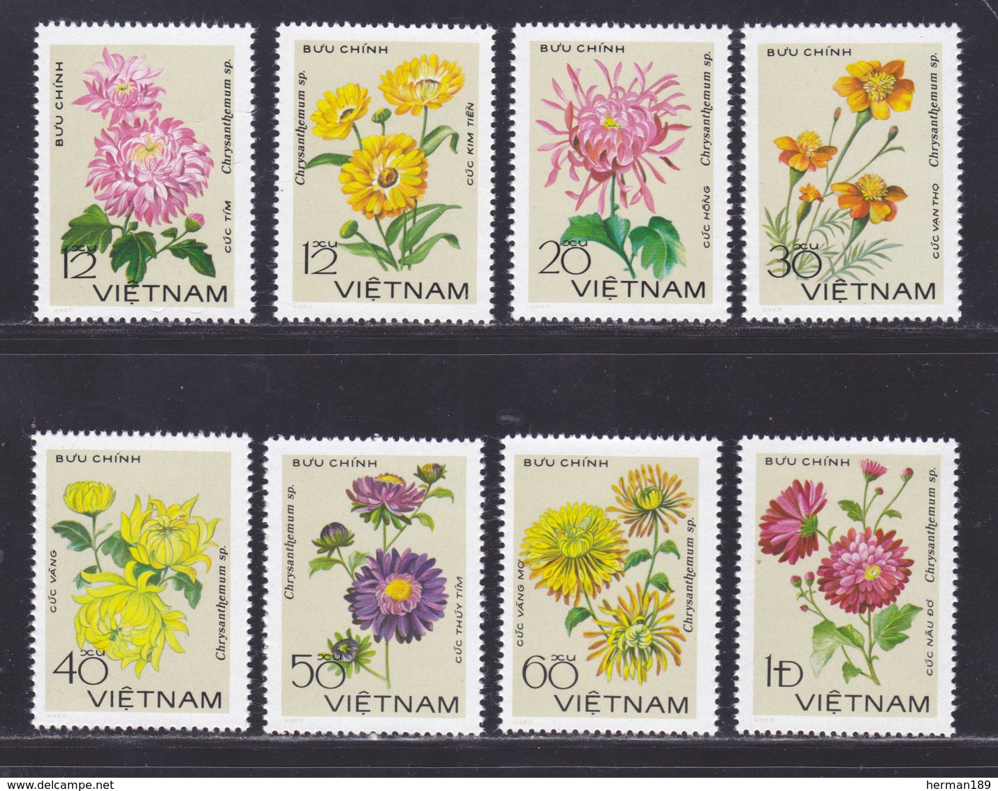 VIETNAM N°  138 à 145 ** MNH Neufs Sans Charnière, TB (D8838) Flore, Chrysanhèmes - 1978 - Vietnam