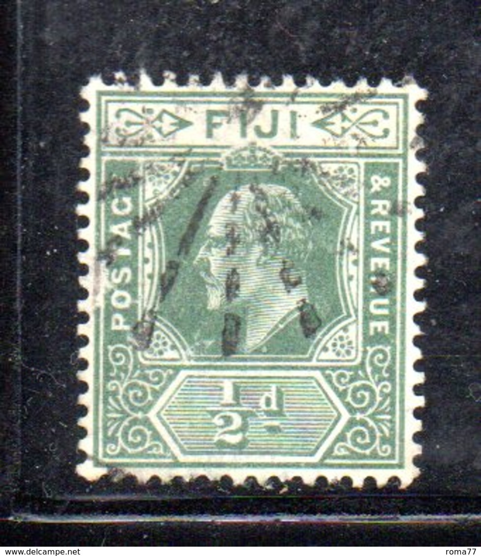 APB29 - FIJI 1905, Edoardo VII Yvert  N.58  Usato   (2380A) . Fil Multi CA - Fiji (...-1970)