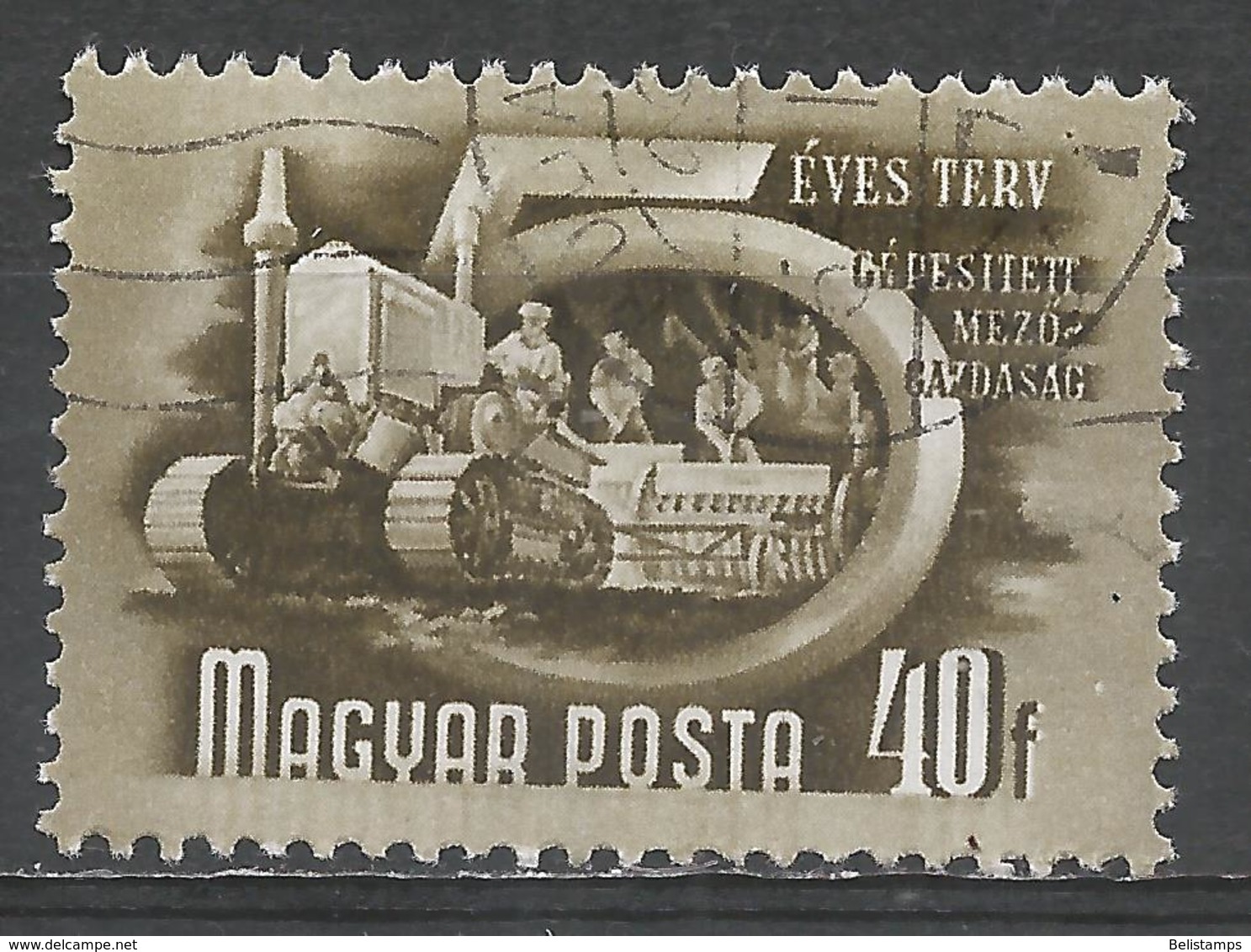 Hungary 1951. Scott #950 (U) Mechanized Agriculture - Oblitérés