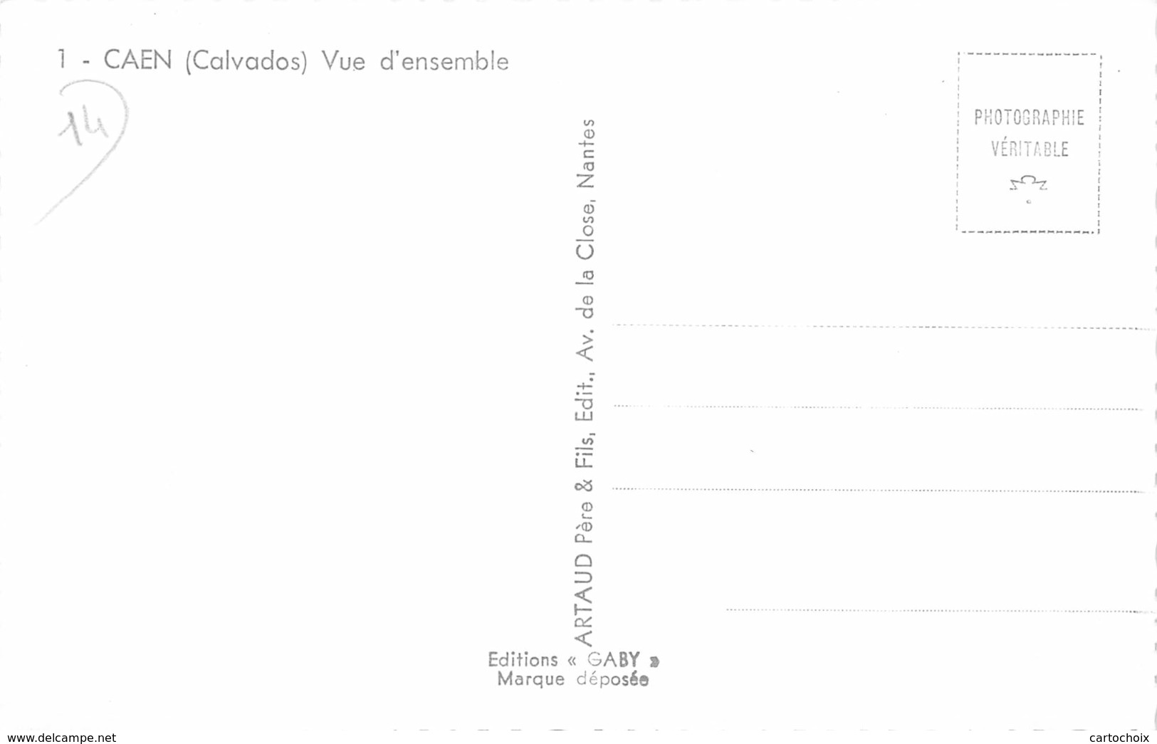14 - Caen - Un Beau Panorama D'ensemble - Caen
