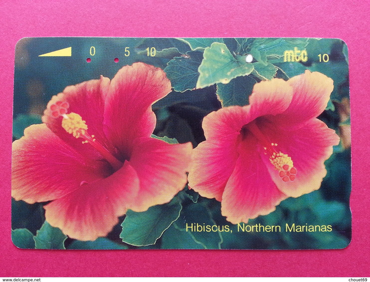 MICRONESIA - MTC 10u Hibiscus Fleur Flower CNMI Micronesie Used (CB1217 - Micronesia