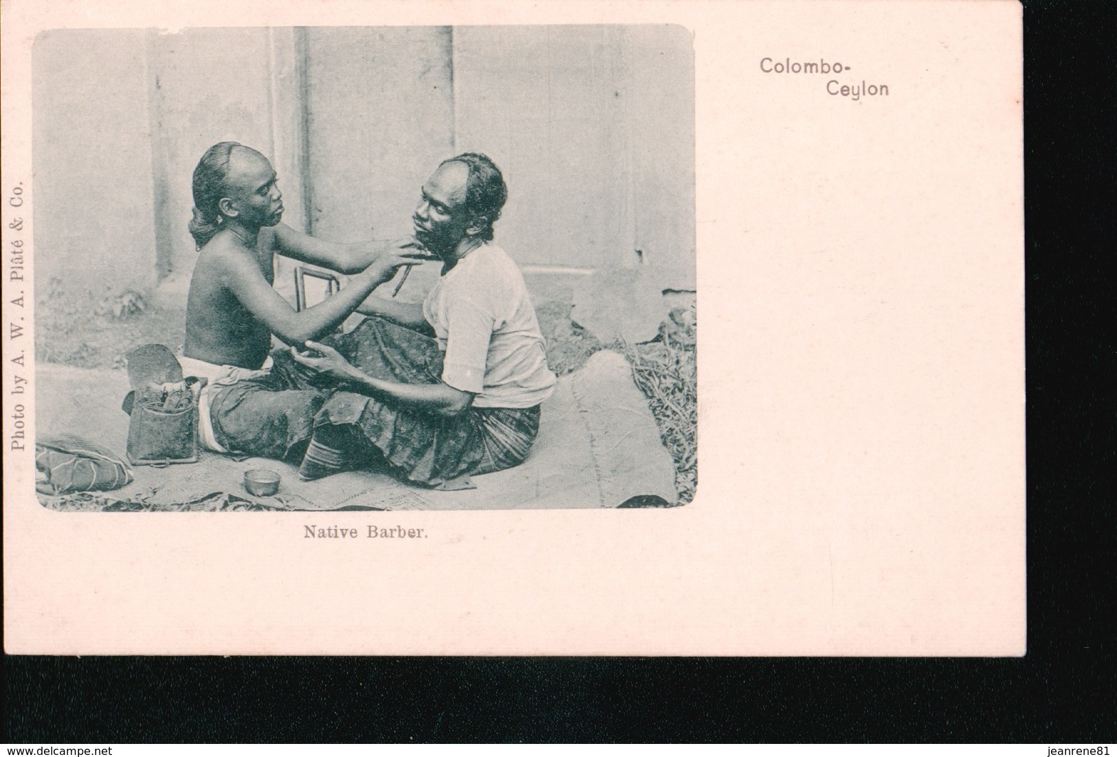 CPA442.....COLOMBO ...NATIVE BARBER - Sri Lanka (Ceylon)