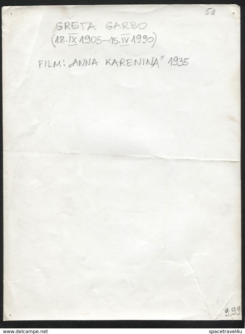 GRETA GARBO (MOVIE " Anna Karenina" 1935.) - Vintage LOBBY CARD - LC3-58 - Pubblicitari