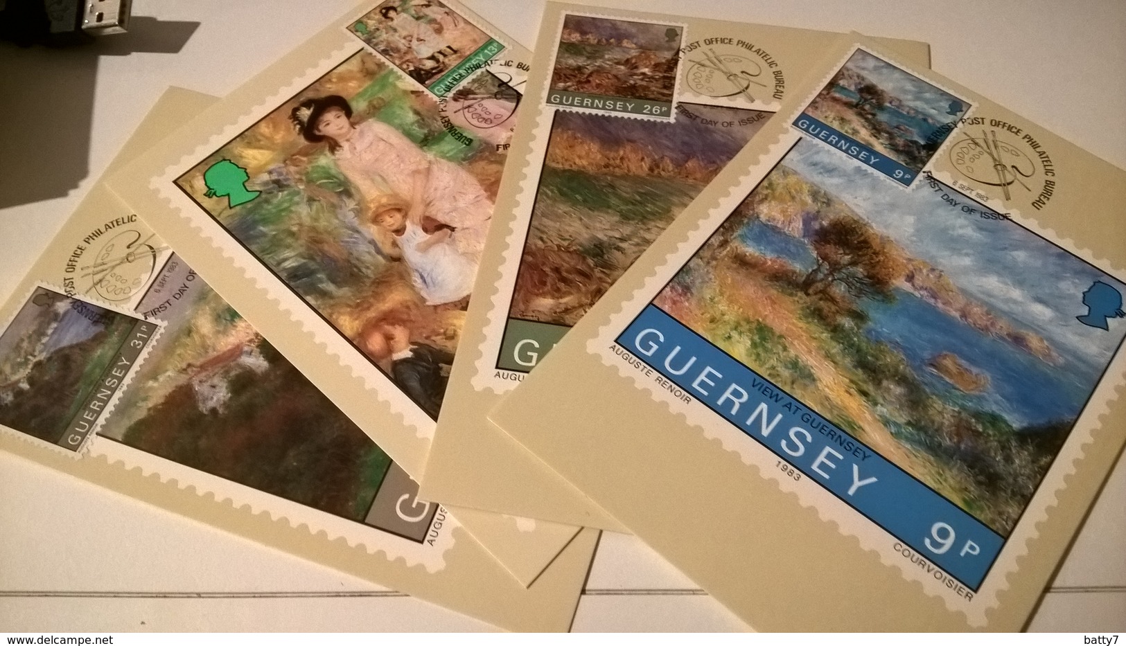 GUERNSEY 1983 MAXIMUM RENOIR - Guernesey