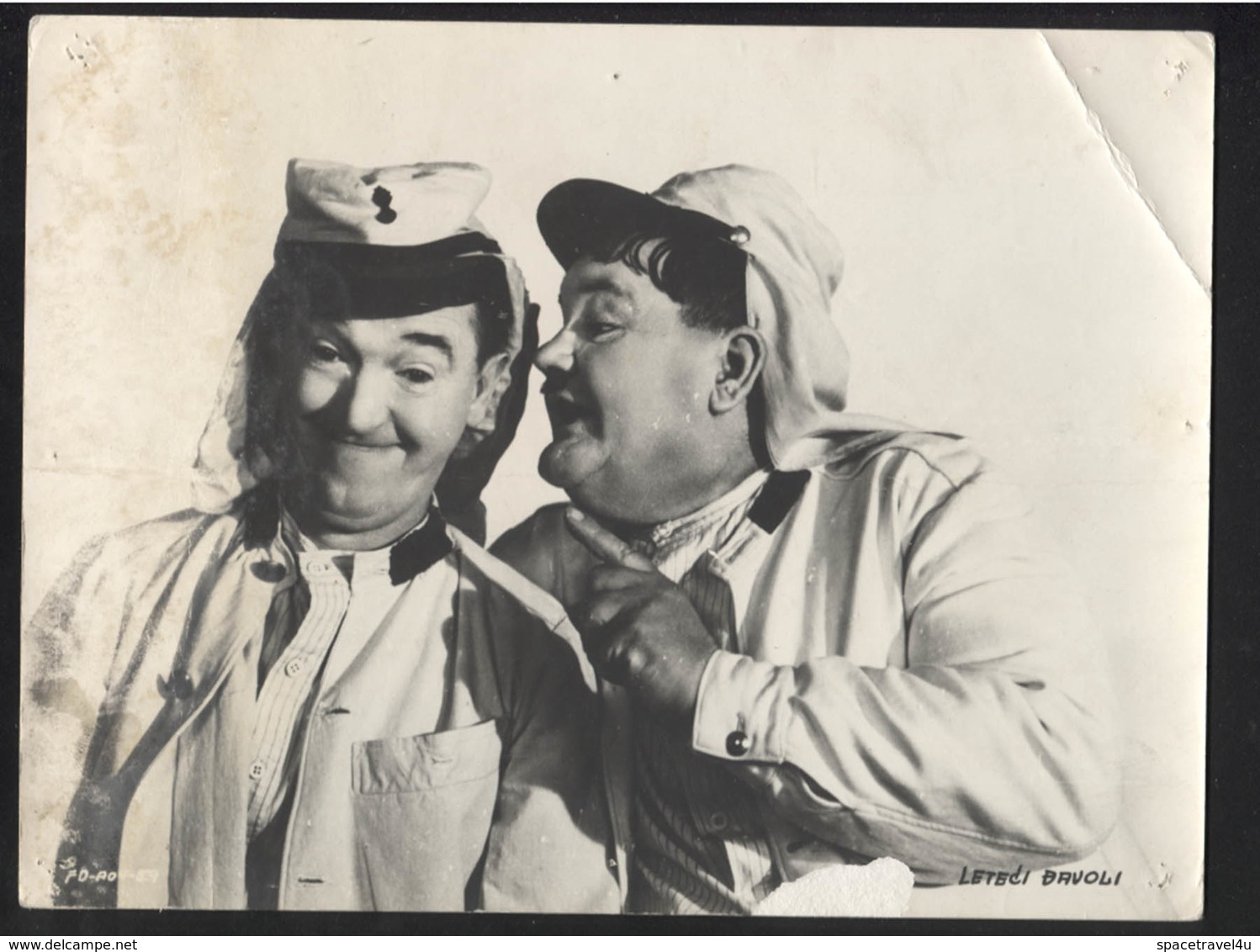 STAN LAUREL, OLIVER HARDY (MOVIE "The Flying Deuces" 1939.) - Vintage LOBBY CARD - LC3-64 - Cinema Advertisement