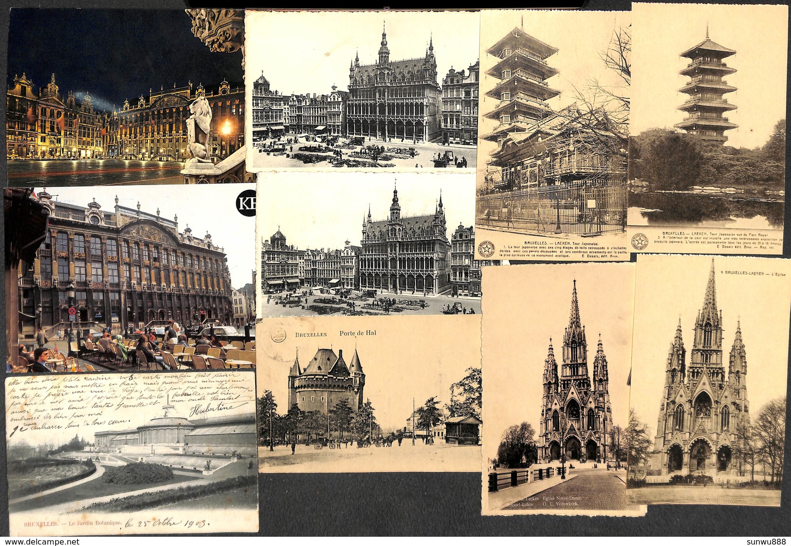 Lot Bruxelles - 97 cartes anciennes, modernes, un peu de tout à petit prix (Lot 4)