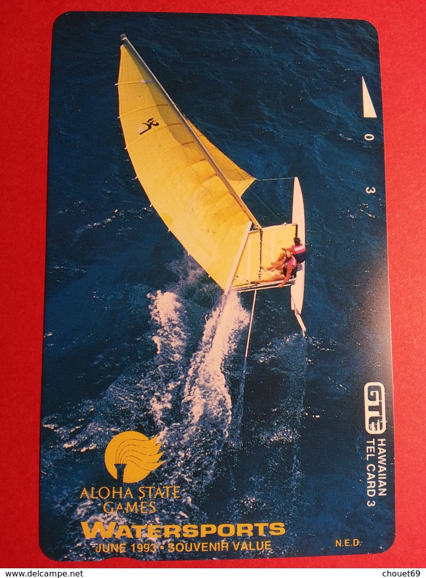 HAWAI GTE - 3u Watersports Aloha State Games 1993 Bateau MINT NEUVE (CB0718 - Hawaï