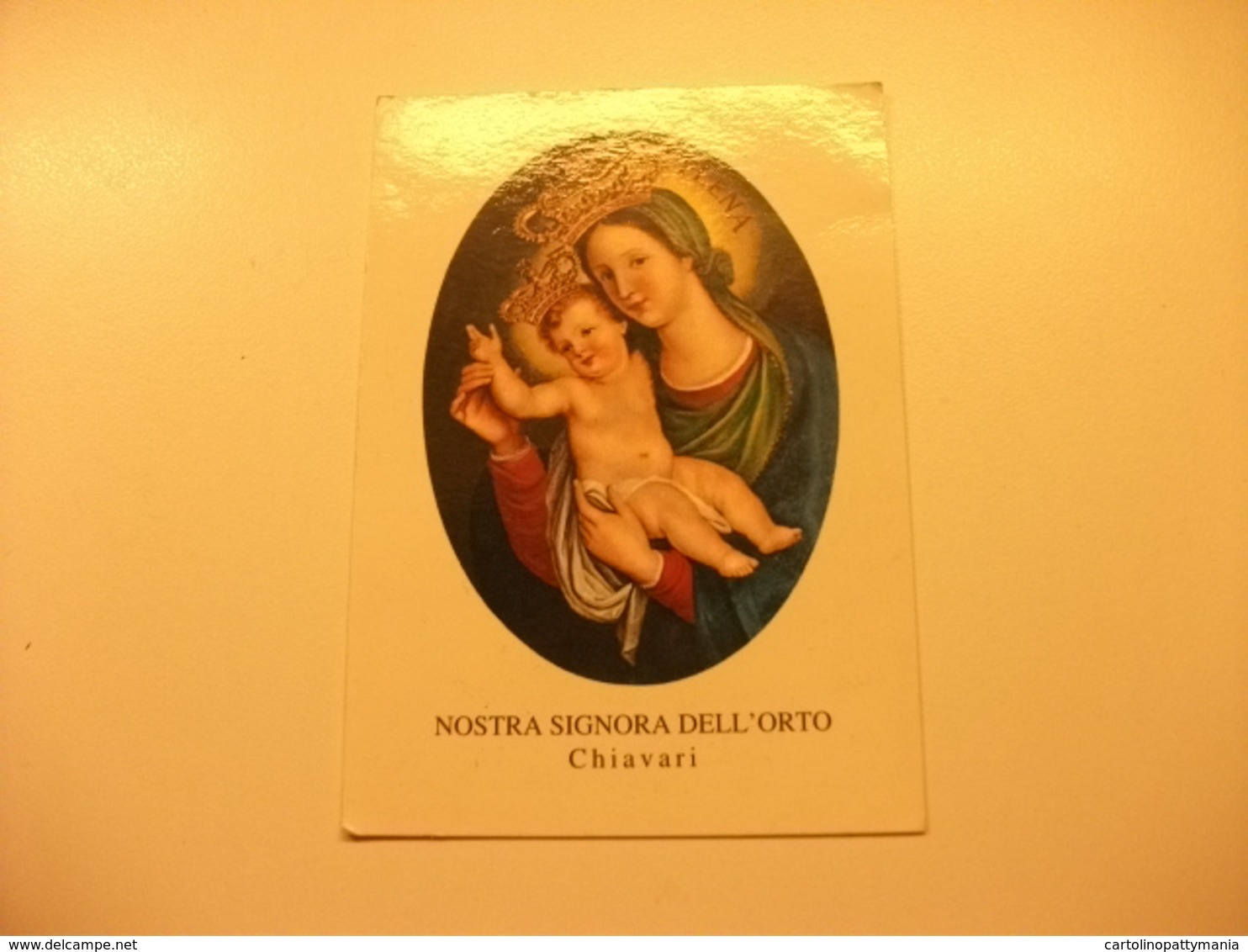 SANTINO HOLY PICTURE IMAGE SAINTE IMAGE NOSTRA SIGNORA DELL'ORTO CHIAVARI - Religione & Esoterismo