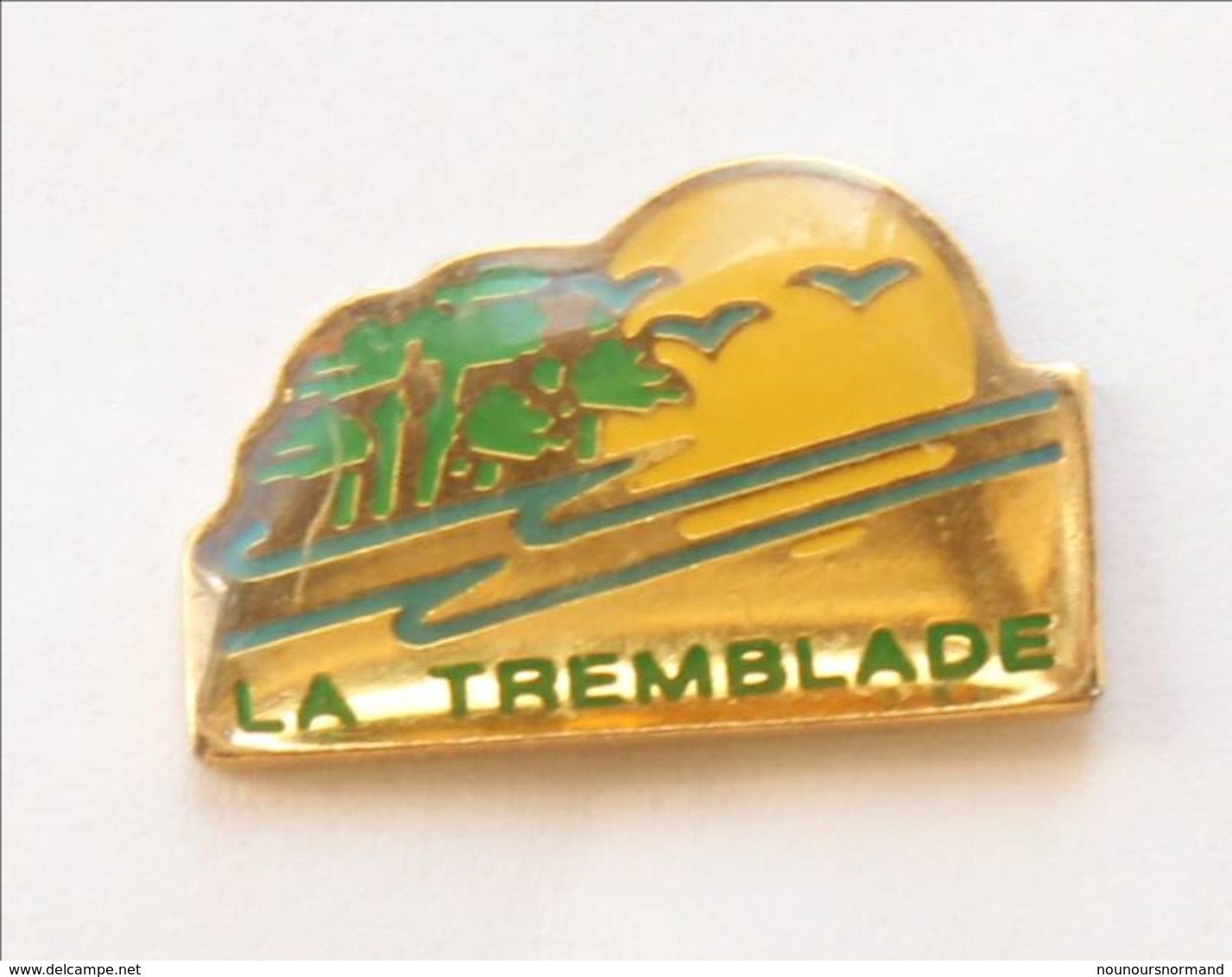 Pin's LA TREMBLADE (17) - Arbres Et Soleil - I131 - Villes