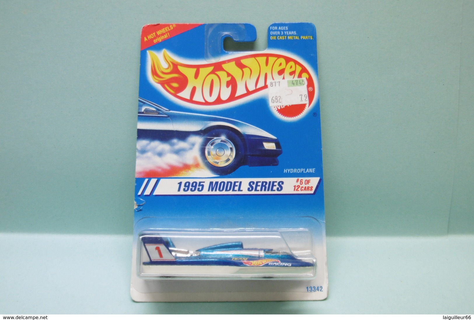 Hot Wheels - HYDROPLANE - 1995 Model Series - Collector 346 HOTWHEELS US Long Card 1/64 - HotWheels