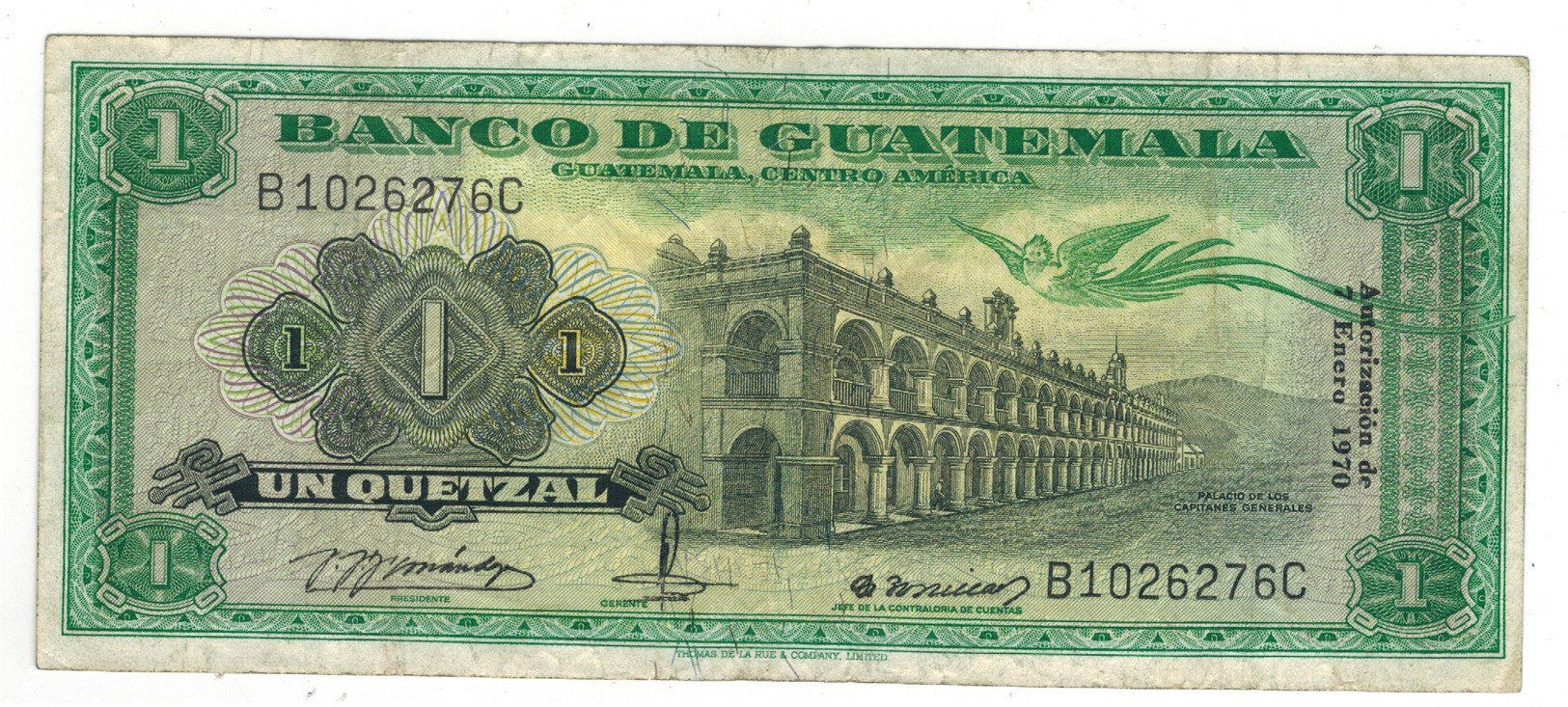 Guatemala 1 Qz.1970. VF. - Guatemala