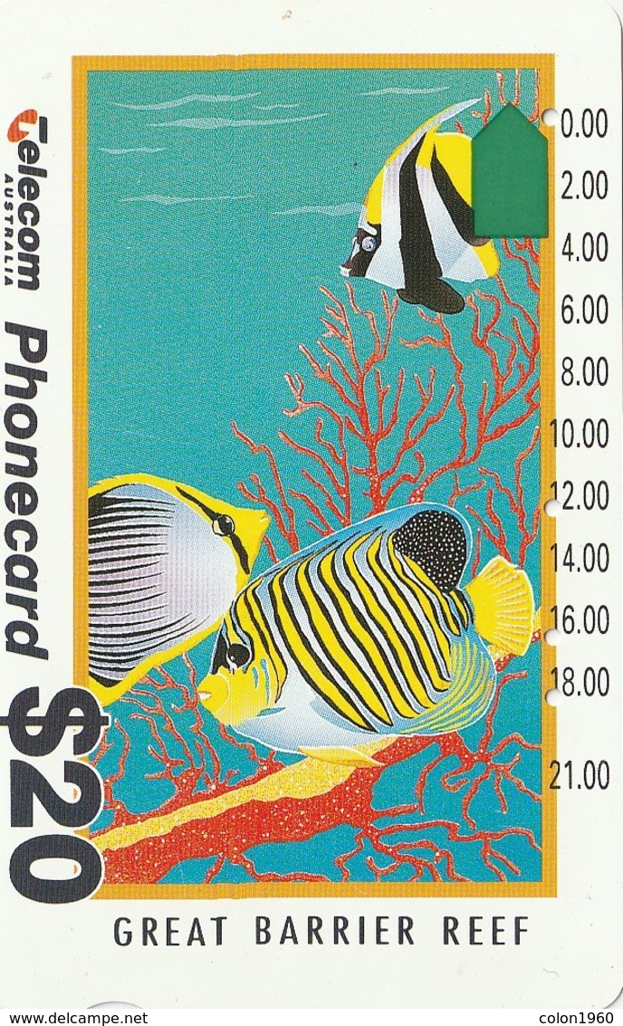 TARJETA TELEFONICA DE AUSTRALIA. Great Barrier Reef (New Logo). G930734a (a). (166) - Peces