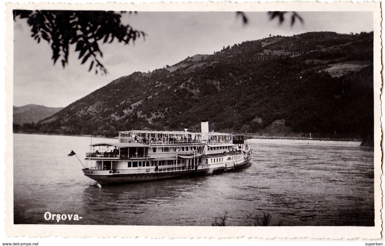 ORSOVA : BATEAU " JUPITER " Sur DANUBE - CARTE VRAIE PHOTO / REAL PHOTO POSTCARD - ANNÉE / YEAR ~ 1930 - '935 (aa954) - Rumania