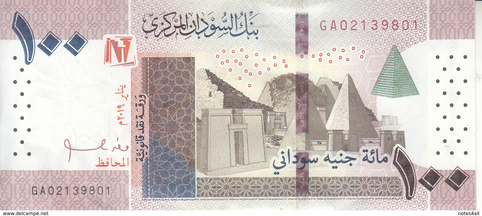 SUDAN 100 POUNDS 2019 P-NEW Au/UNC */* - Soedan