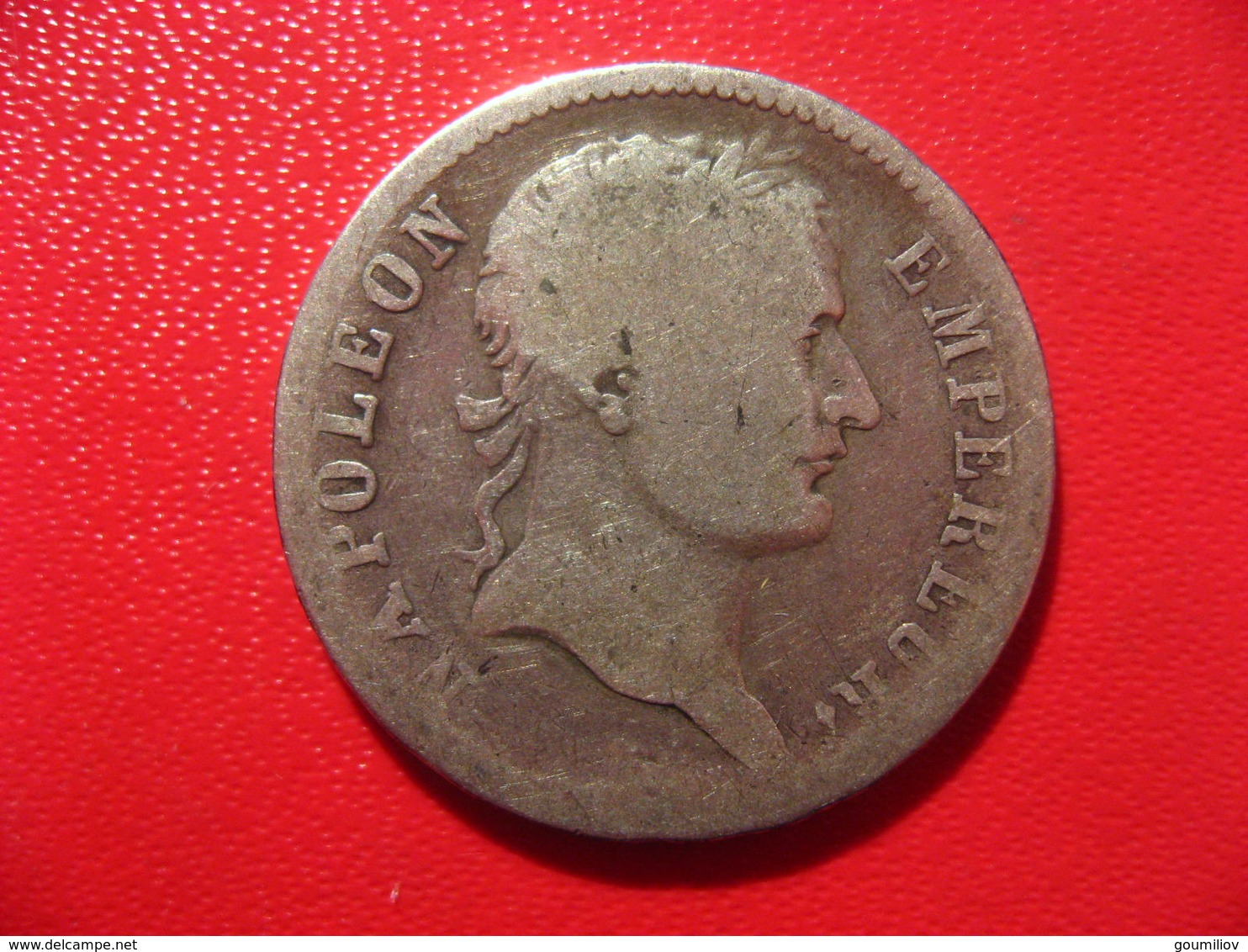 France - 1 Franc 1810 MA Marseille Napoléon Ier - Rare Et Tranche Fautée DIEU PROTEGE Dans Un Sens Et LA FRANCE Autre - 1 Franc