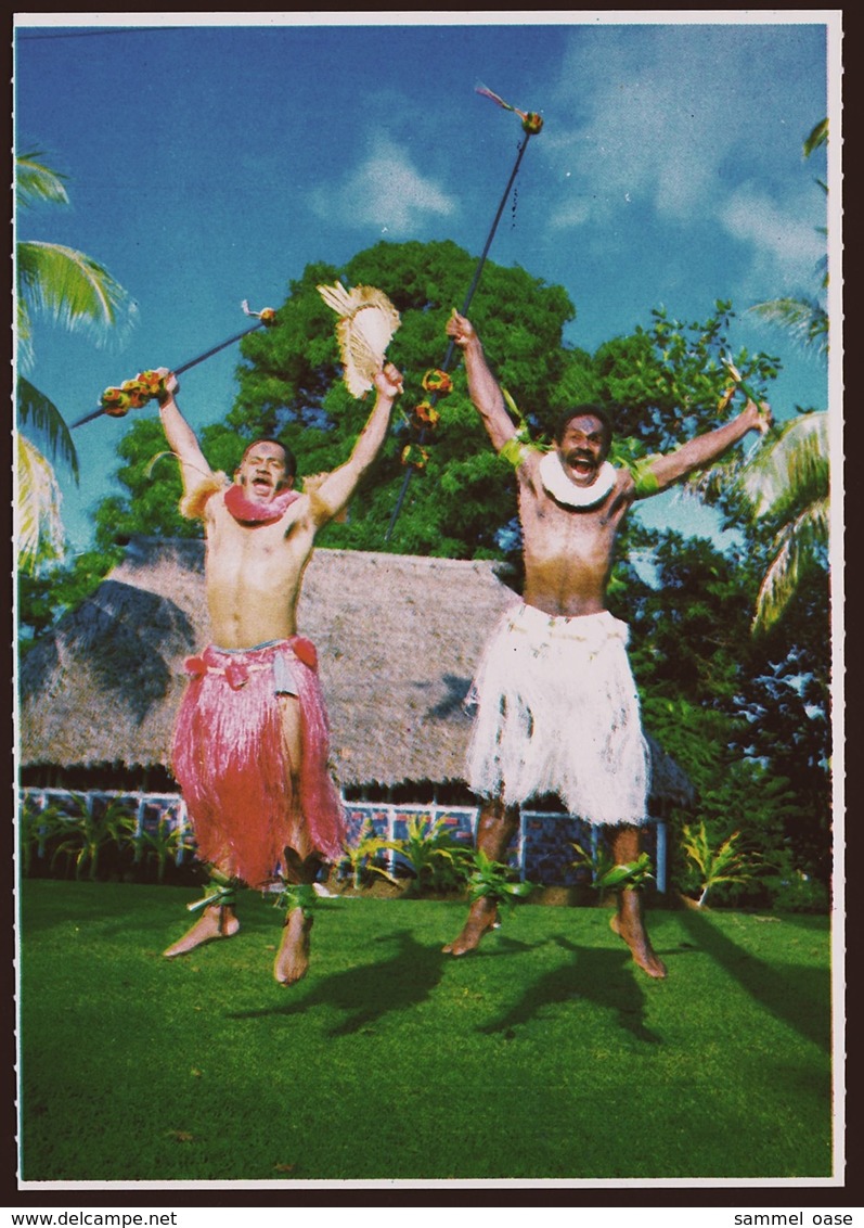 Fiji  -  The Traditional War Dance  -  Ansichtskarte Ca. 1980    (10385) - Fidschi