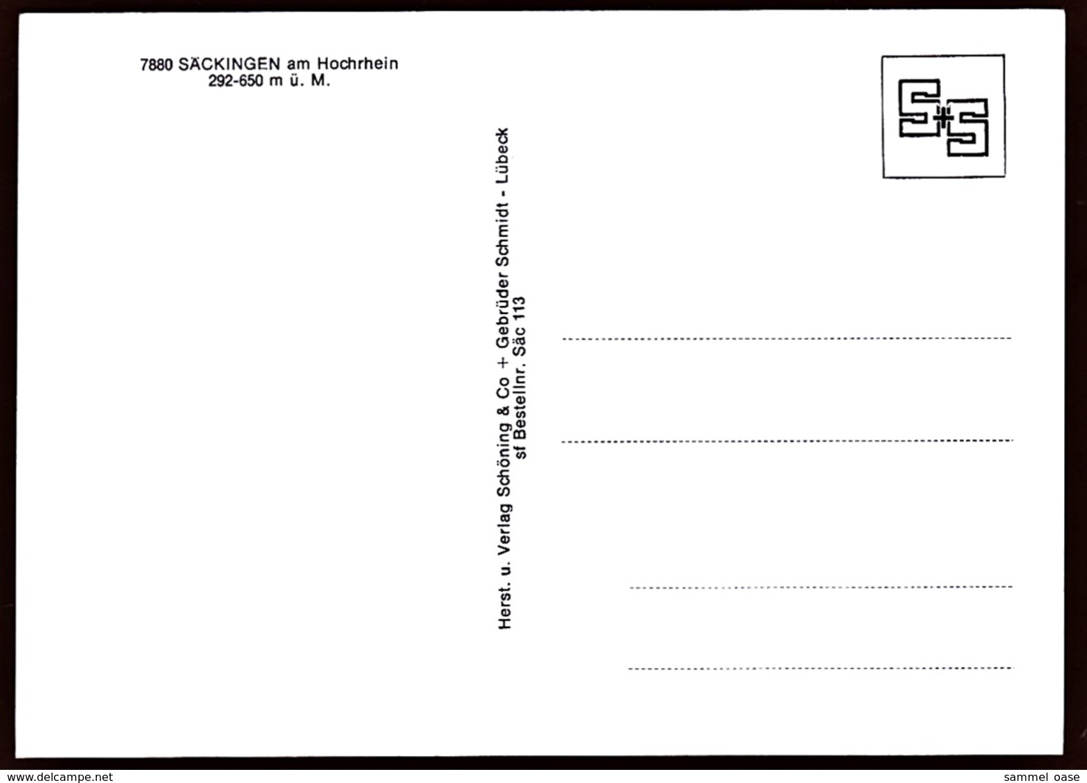 Bad Säckingen  -  Trompeterlied  -  Ansichtskarte Ca.1975    (10382) - Bad Saeckingen