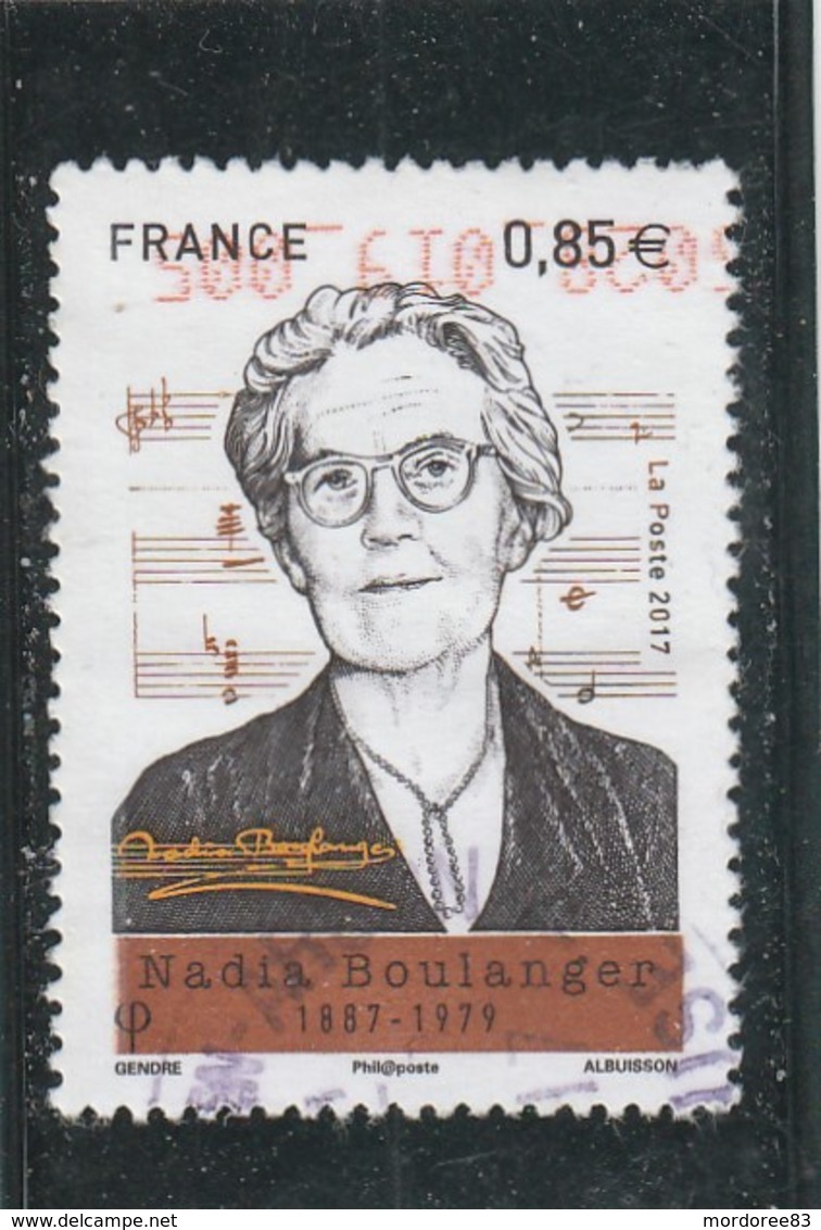 FRANCE 2017 NADIA BOULANGER OBLITERE - YT 5169 - Oblitérés