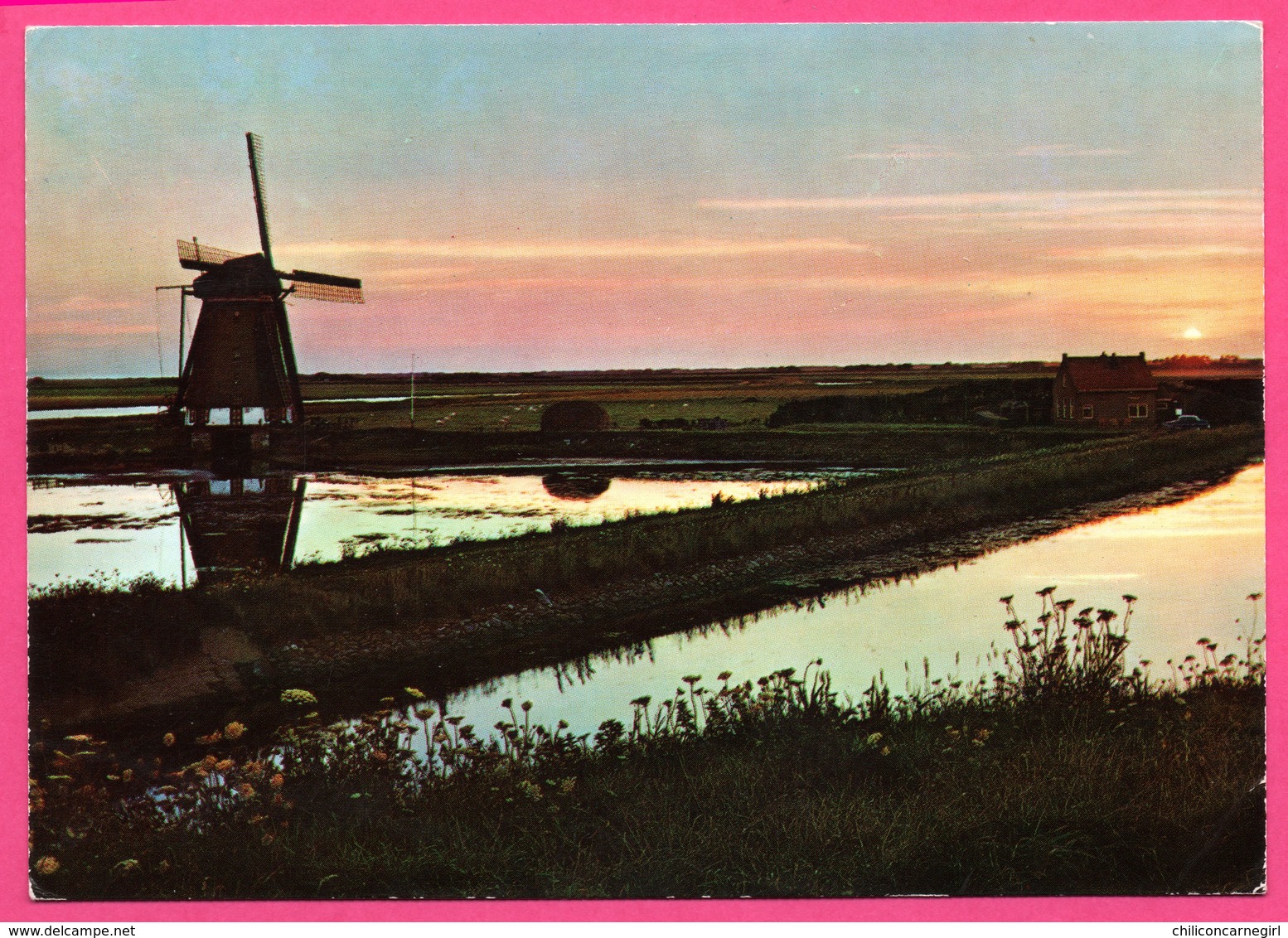 Nederland - Texel - Molen Het Noorden - Moulin à Vent - Coucher De Soleil - Molen - TEXEL - KRUGER - 1979 - Texel