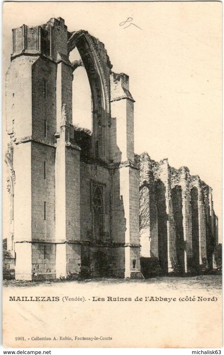 41ik 1639 CPA - MAILLEZAIS - LES RUINES DE L'ABBAYE - Maillezais