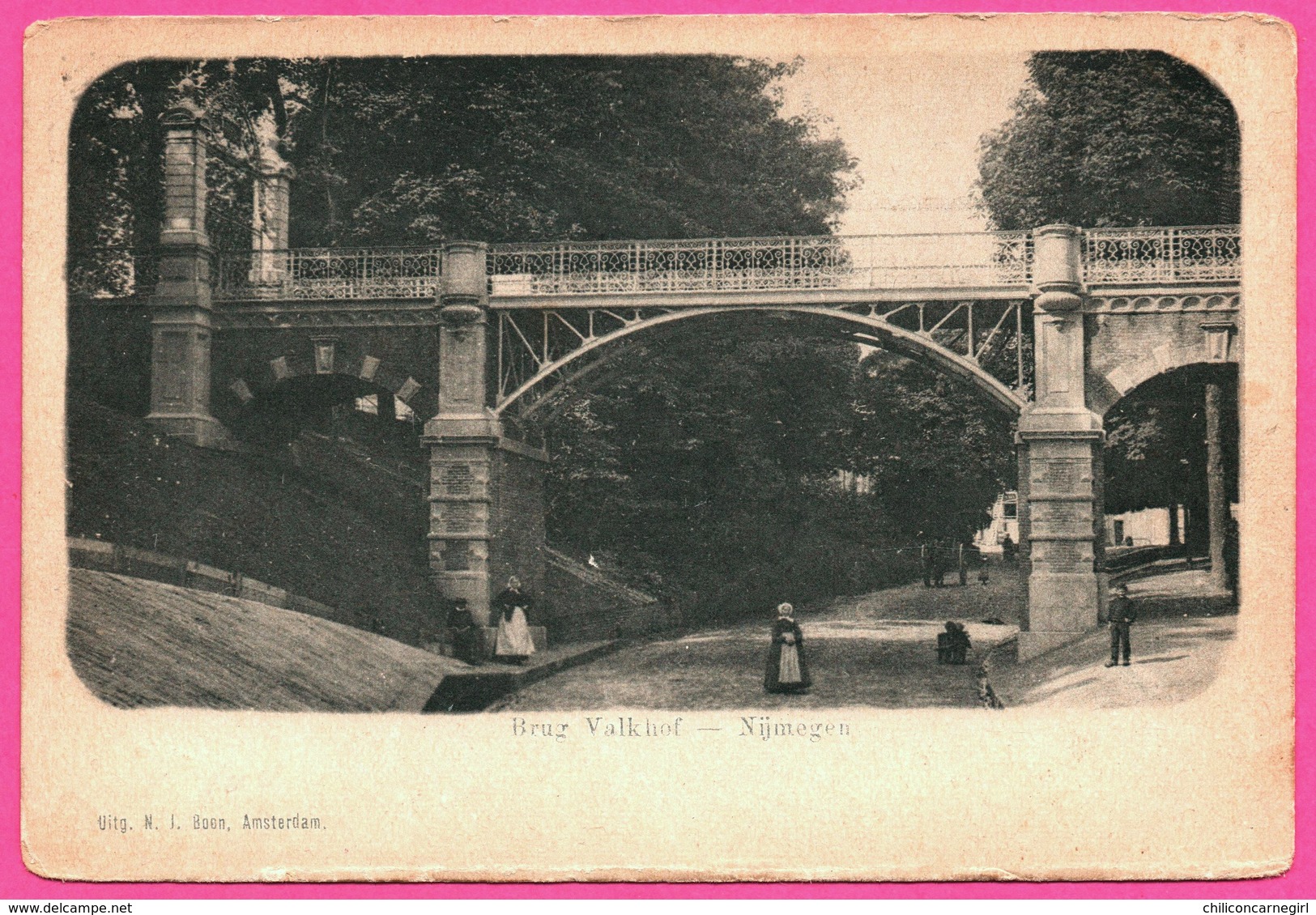 Nijmegen - Brug Valkhof - Animée - Uitg. N. J. BOON - Nijmegen