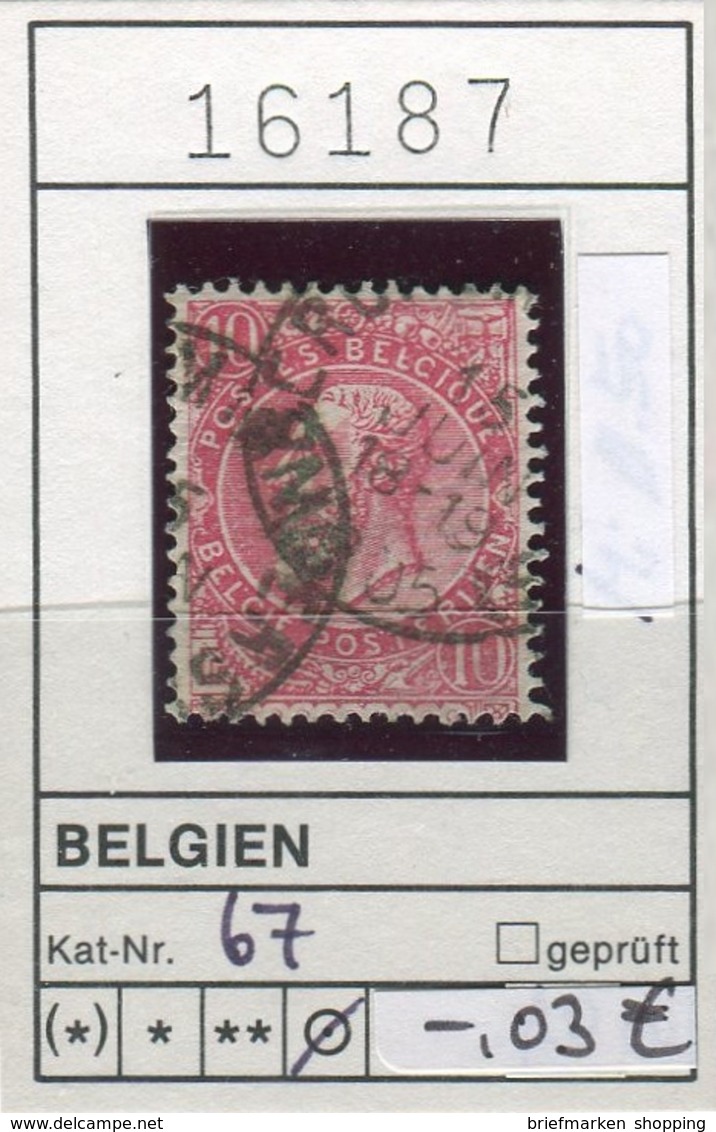 Belgien - Belgique -  Belgium - Belgie - Michel 67 - Oo Oblit. Used Gebruikt - 1893-1900 Schmaler Bart