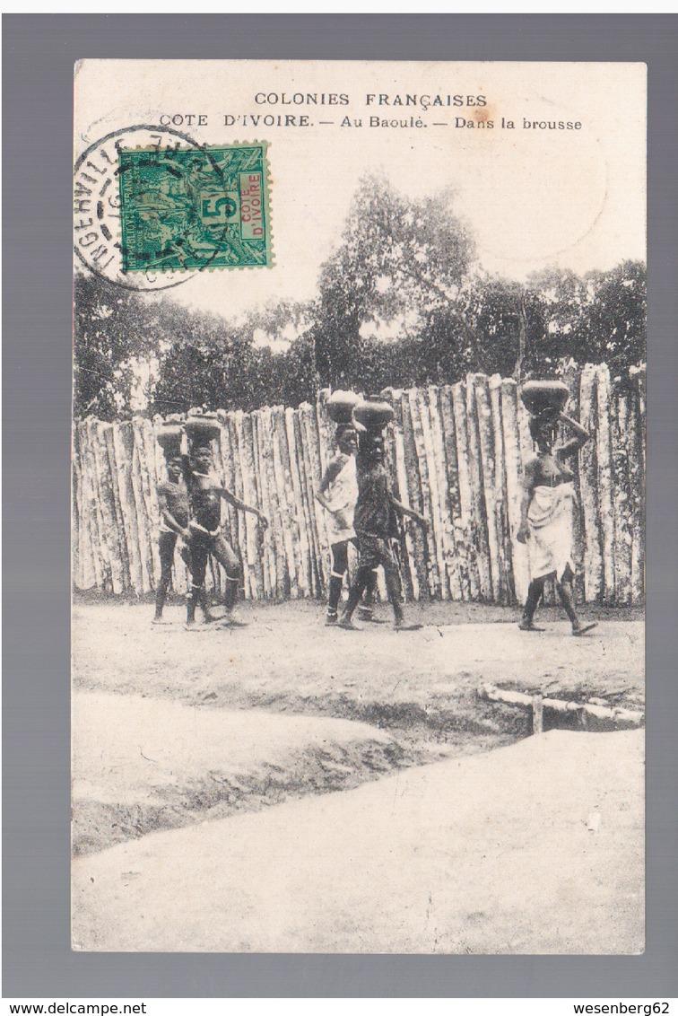 Cote D'Ivoire Au Baoule Dans La Brousse Ca 1910 OLD POSTCARD - Ivory Coast