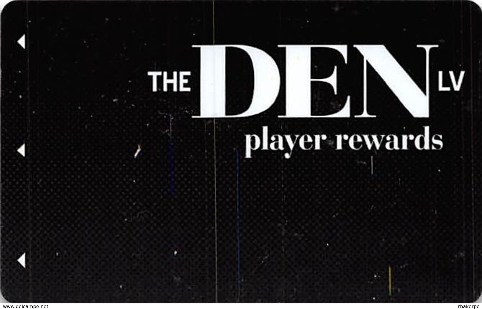 The Den LV - BLANK Pub / Casino Slot Card From Las Vegas, NV - Casino Cards