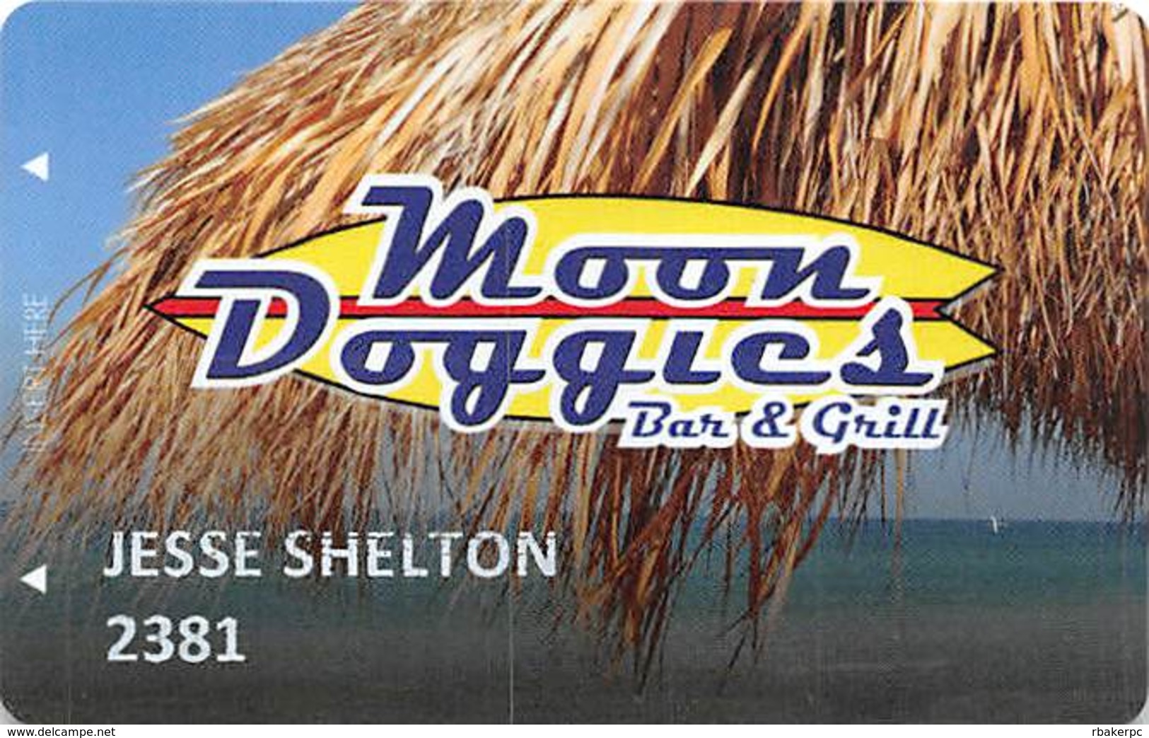 Moon Doggies Bar & Grill - Casino / Pub - Slot Card From Las Vegas, NV - Casino Cards