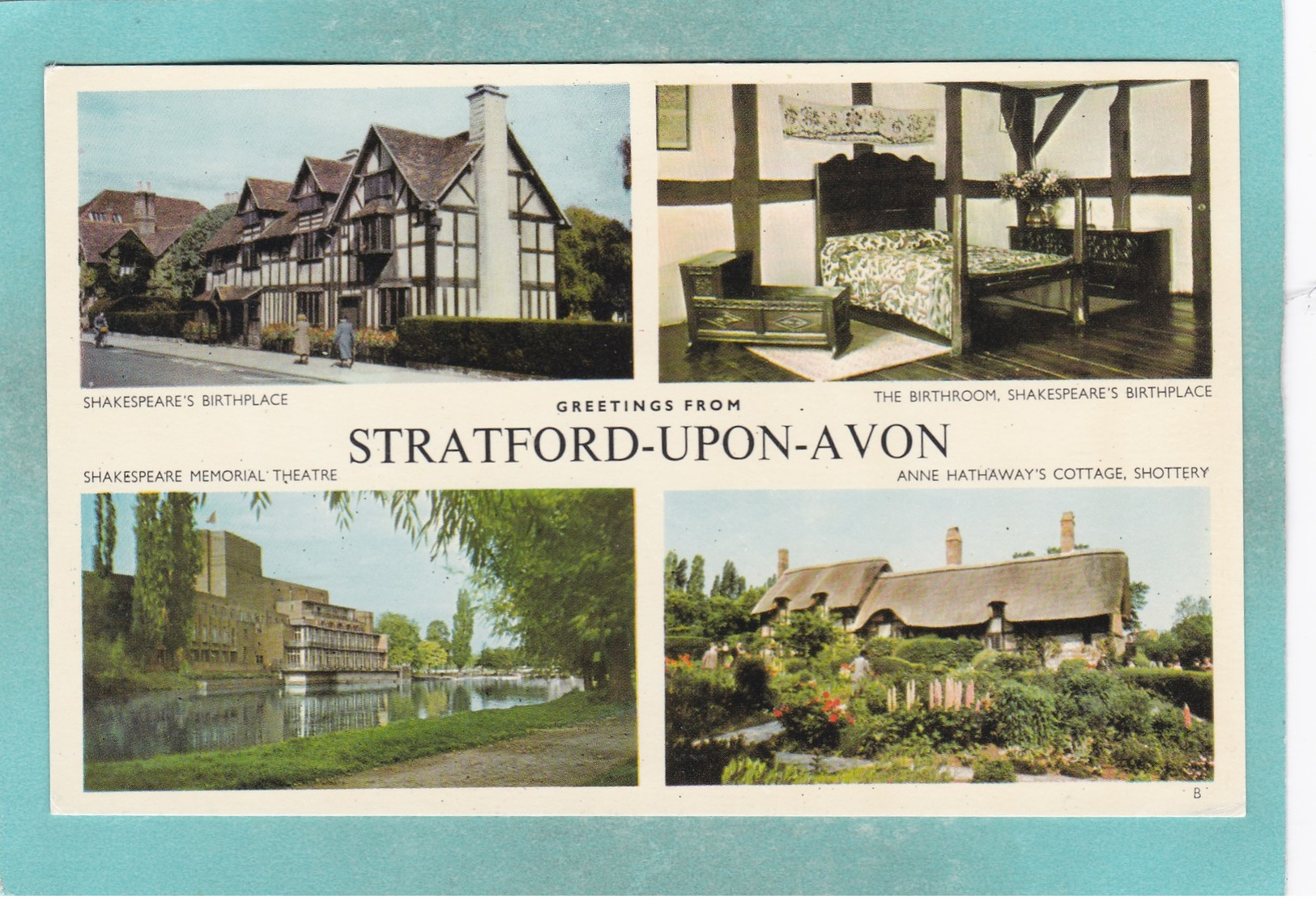 Small Multi View Post Card Of Stratford Upon Avon,K84. - Stratford Upon Avon