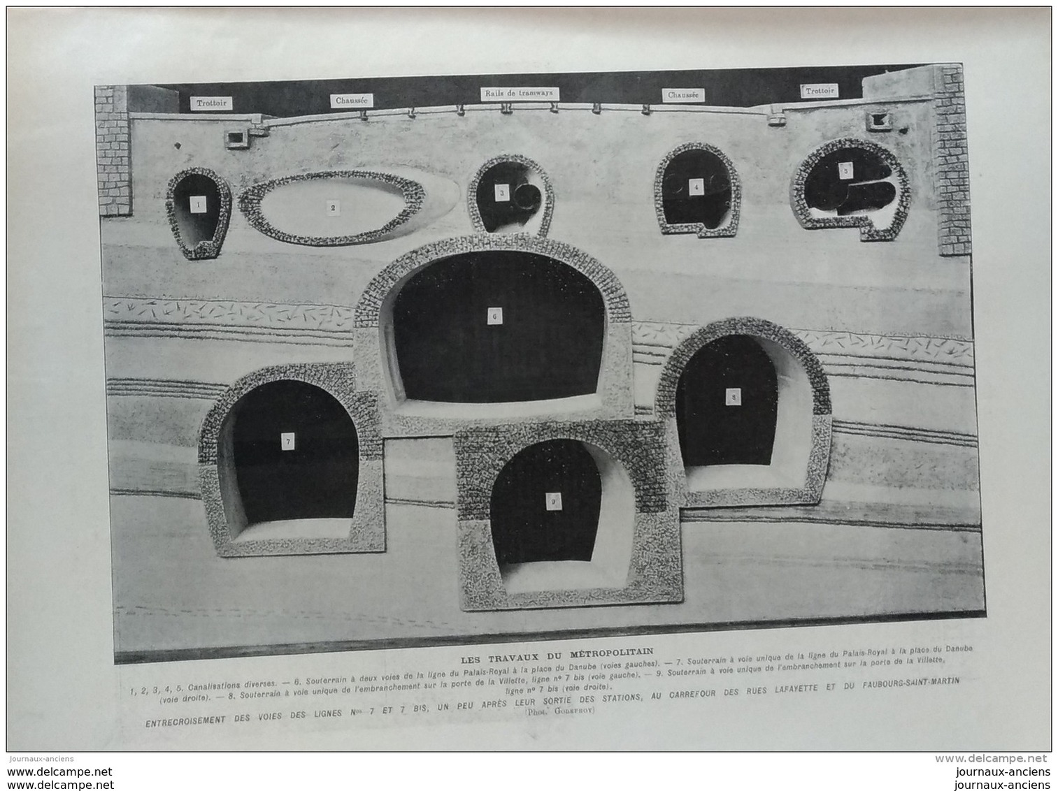 1908 TRAVAUX DU METROPOLITAIN (LIGNE 4) - SAINT PIERRE ET MIQUELON - RAMBOUILLET CHASSE ROYALE - PROFESSEUR METCHNIKOFF - 1900 - 1949