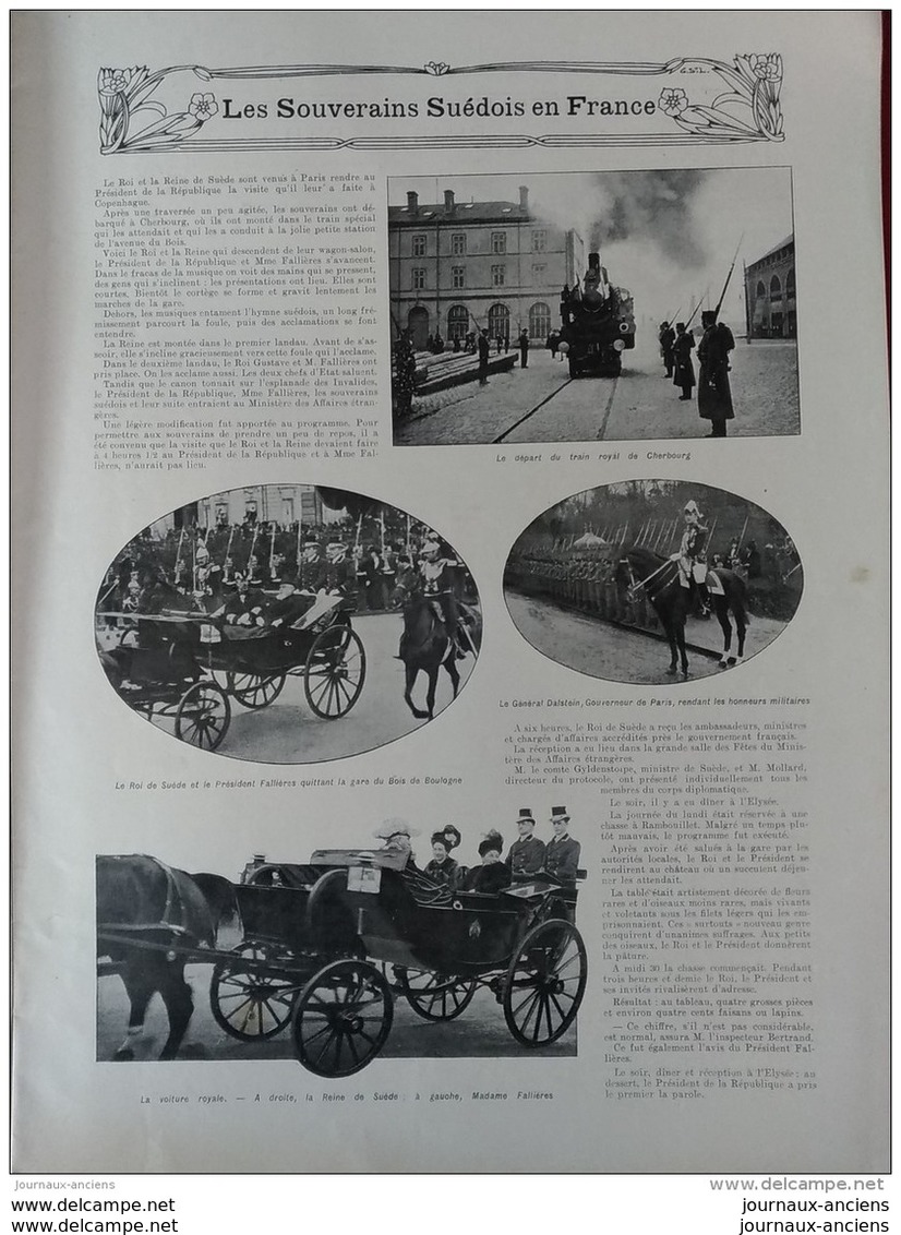 1908 TRAVAUX DU METROPOLITAIN (LIGNE 4) - SAINT PIERRE ET MIQUELON - RAMBOUILLET CHASSE ROYALE - PROFESSEUR METCHNIKOFF