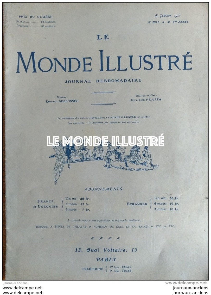 1913 RAYMOND POINCARÉ - LES VICTIMES DU MASSENA - CONGO TELEGRAPHIE - FOUILLES DE SUSE - LES 6 JOURS - PHOTOTELEGRAPHIE - 1900 - 1949