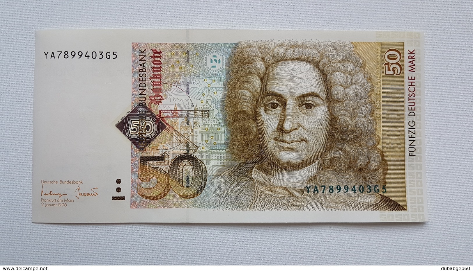 50 DM 1996 Ersatznote YA, ,  UNC - FDS - Kassenfrisch, Free Shipping Ww - 50 Deutsche Mark