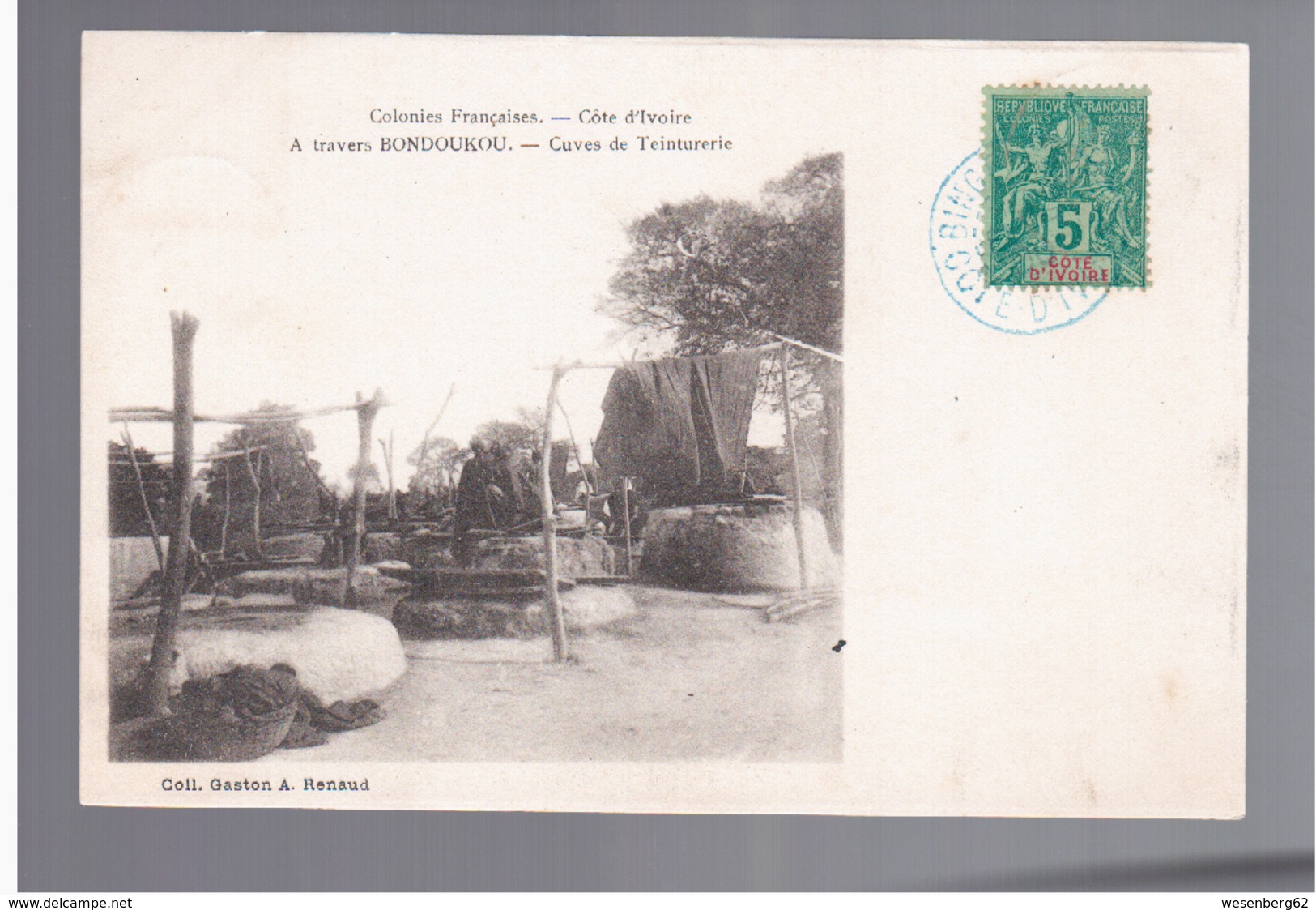 Cote D'Ivoire  A Travers Bondoukou-  Cuves De Teinturerie 1906 OLD POSTCARD - Côte-d'Ivoire