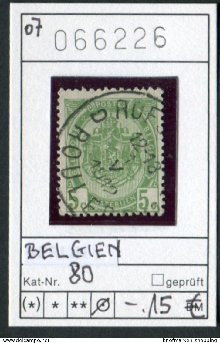 Belgien 1907 - Belgique 1907 -  Belgium 1907 - België 1907 - Michel 80 - Oo Oblit. Used Gebruikt - 1905 Breiter Bart