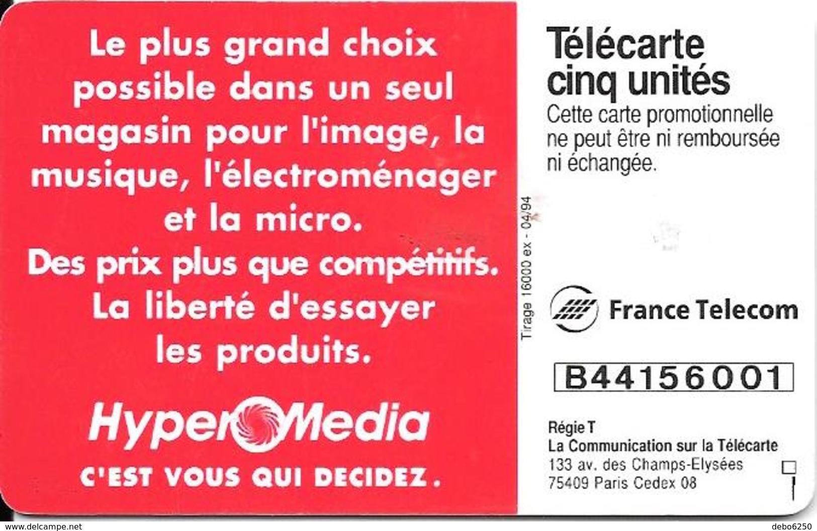 TéléPhonez Où Vous Voulez 5U 1994 - Telefoonkaarten Voor Particulieren