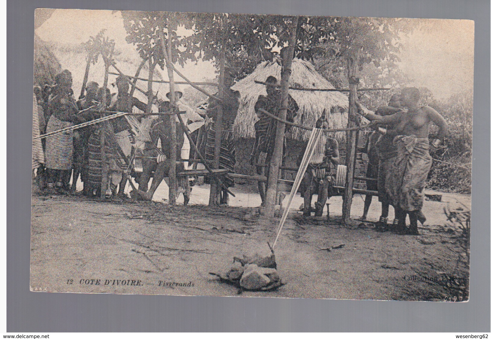 Cote D'Ivoire Tisserands Ca 1910 OLD POSTCARD - Côte-d'Ivoire