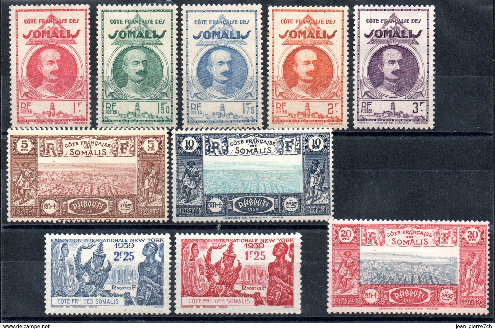 Côte Française Des Somalis Franz. Somaliküste Y&T 162* - 170*, 171** - Unused Stamps