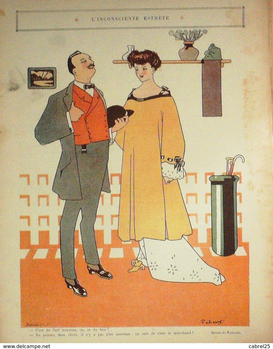 REVUE "LE RIRE"-1910-404-Dessin GUILLAUME FABIANO ROUBILLE METIVET,HEMARD - 1900 - 1949