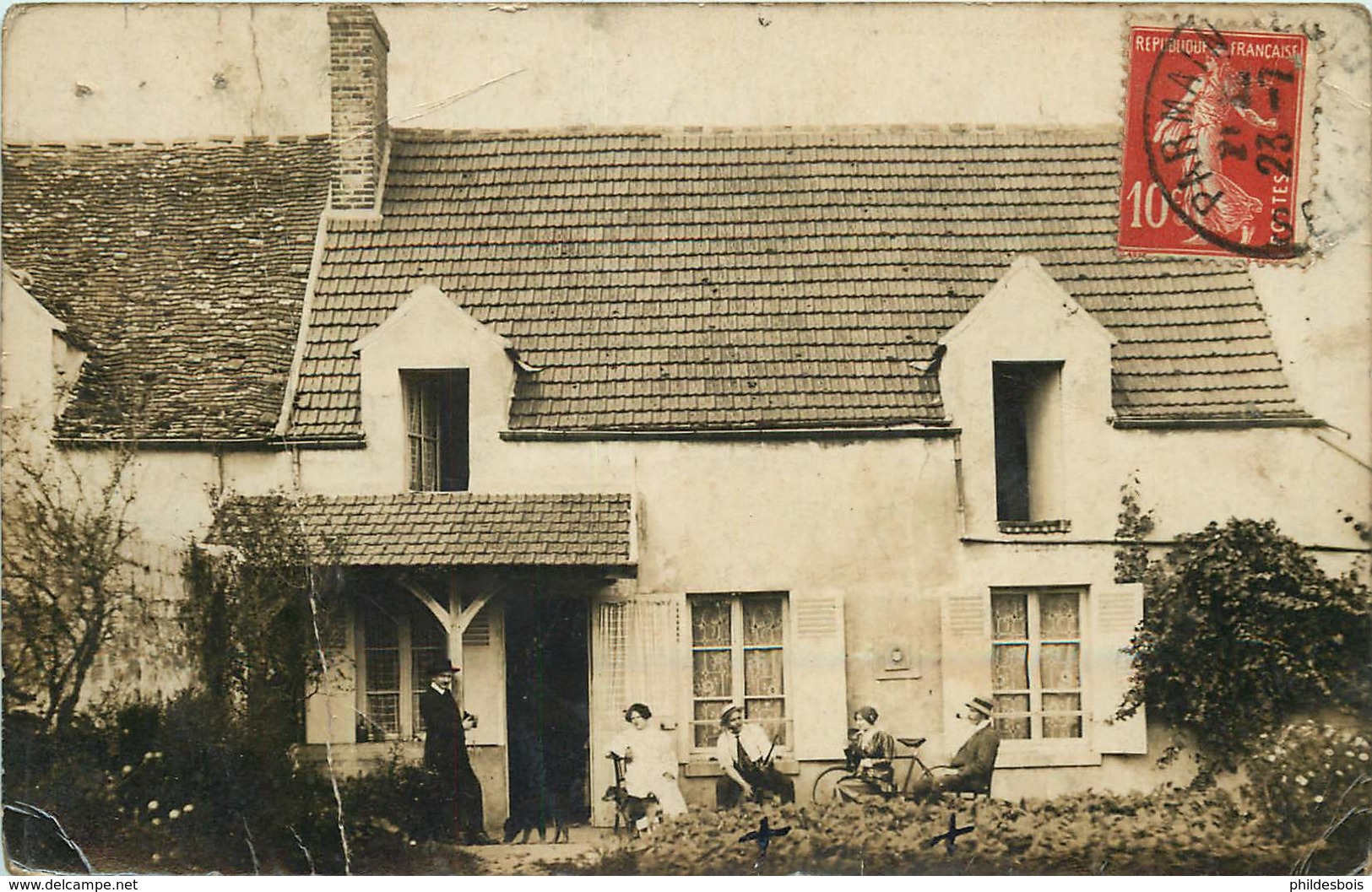 VAL D'OISE  PARMAIN  ? ( Carte Photo)  Maison - Photos